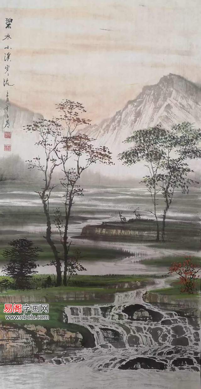 画家赵立基山水画作品赏析