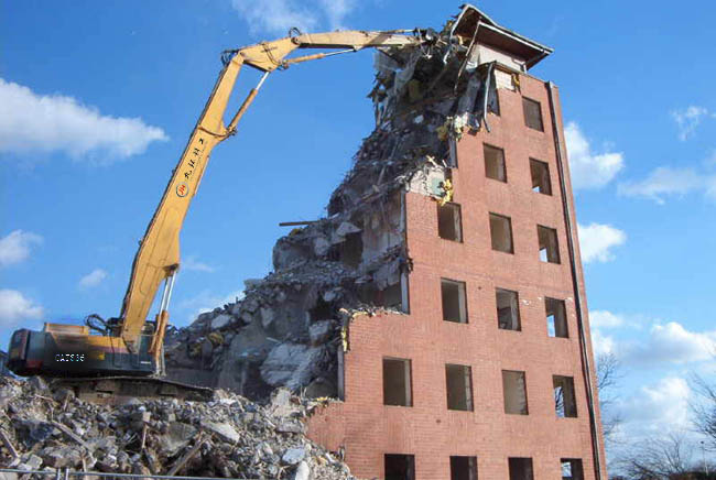 当事人诉权的情况下,组织相关部门对廖明耀的违建房屋实施强制拆除