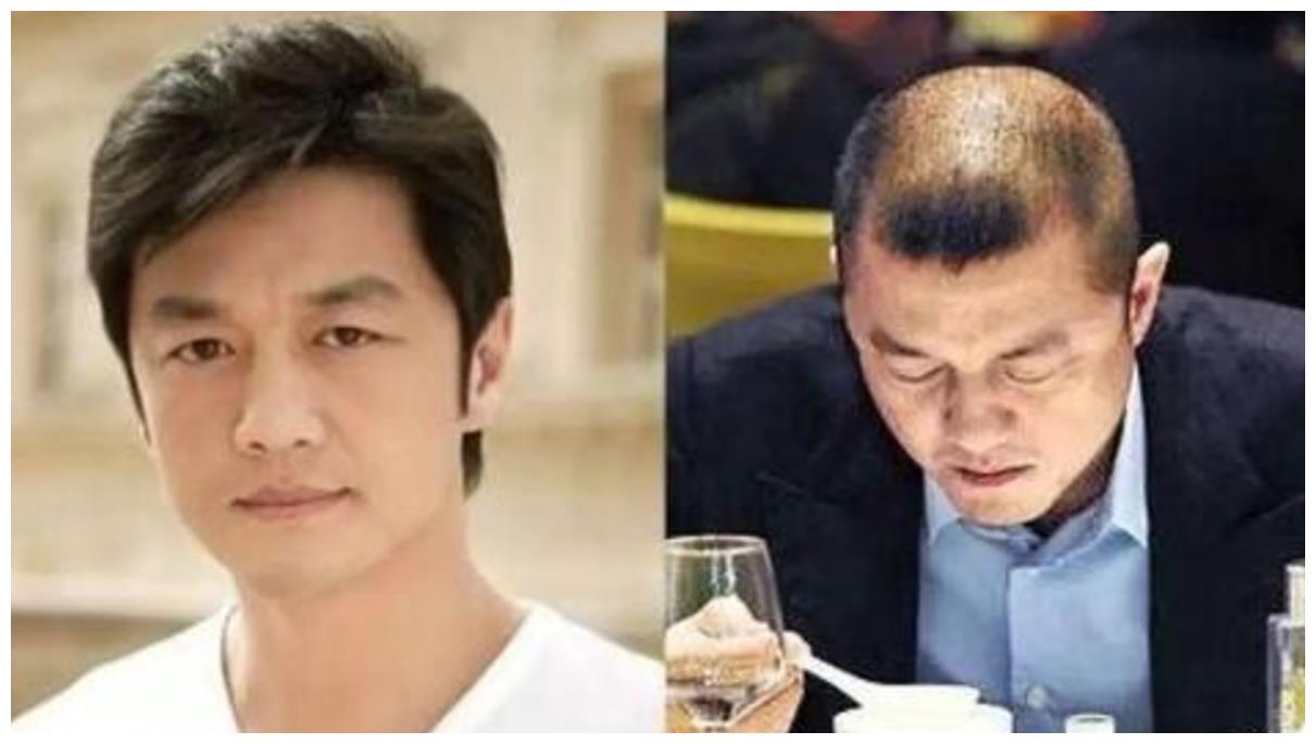 李亚鹏带小19岁女友洱海用餐头发斑秃穿衣邋遢还有美女来合影