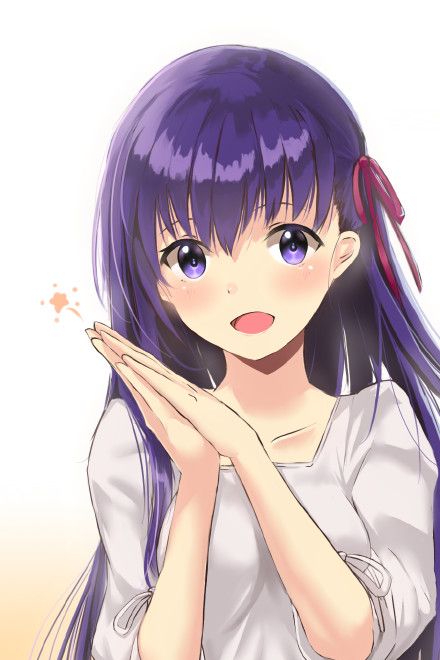 动漫美图:fate系列紫发少女间桐樱,可爱高清壁纸分享