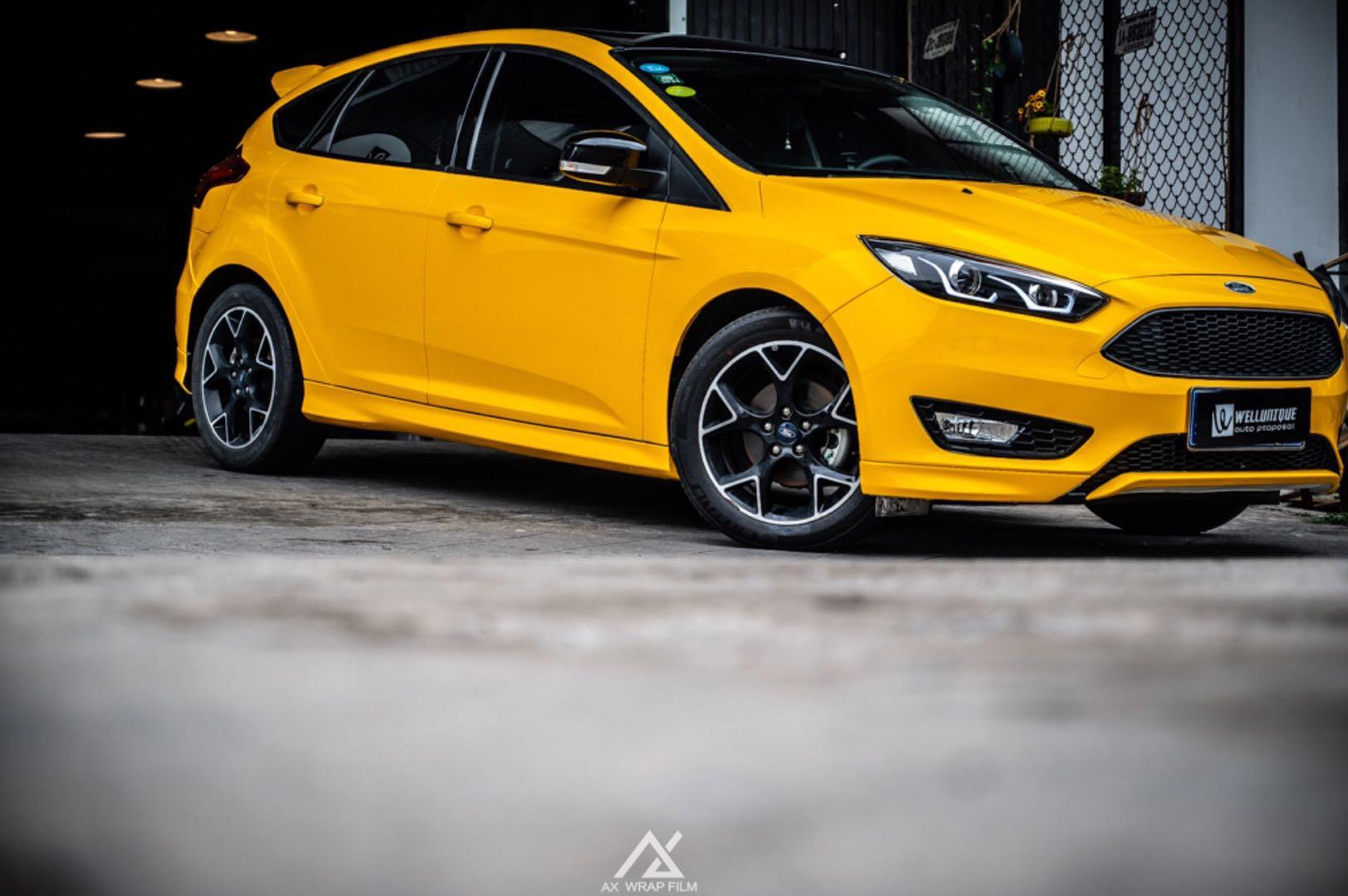 福克斯两厢改色亮黄 出来你就是这条街上最靓的仔