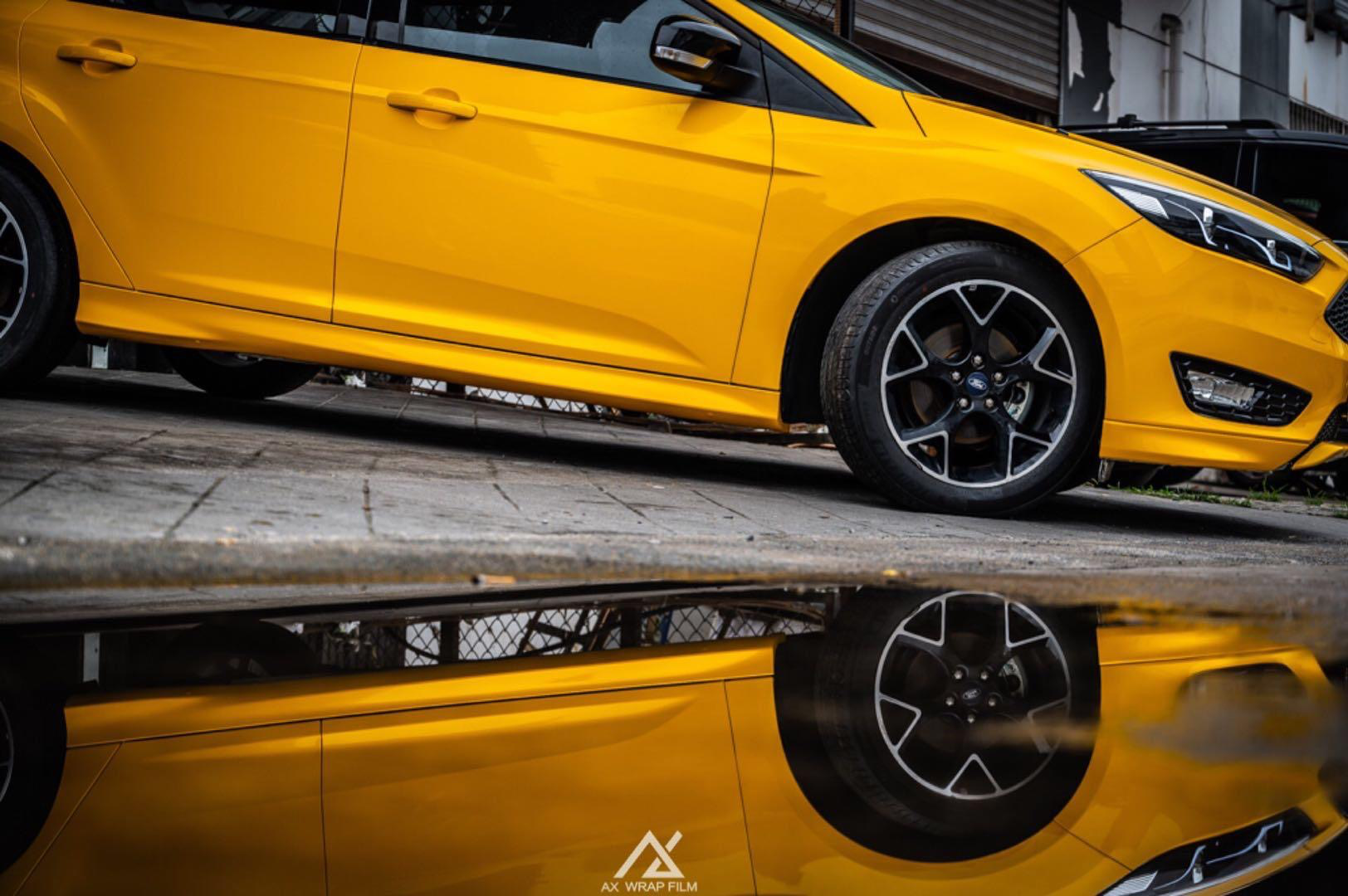 福克斯两厢改色亮黄 出来你就是这条街上最靓的仔