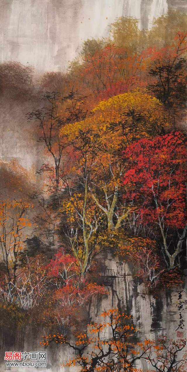 画家赵立基山水画作品赏析