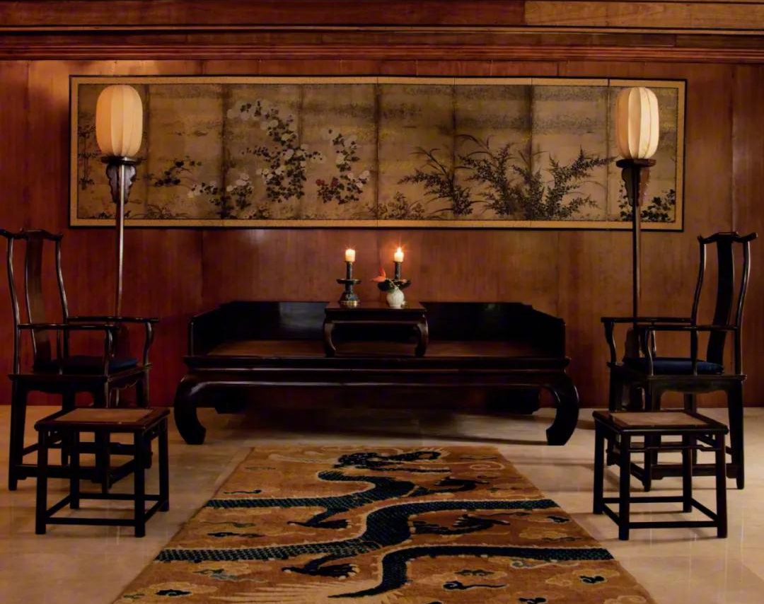 用古典家具陈设现代客厅,打造经典古代文人风格