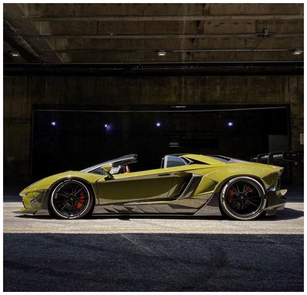 土豪花费200万给兰博基尼超跑改装宽体,改完以后颜值没谁了!