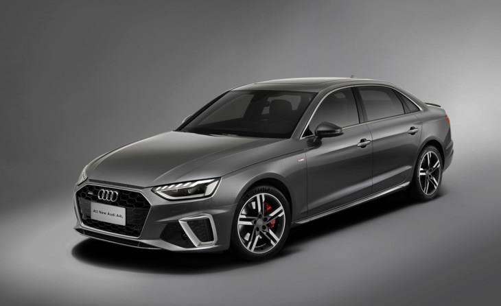 外观方面,新款奥迪a4l延续了海外新款奥迪a4的设计与造型,新车前脸