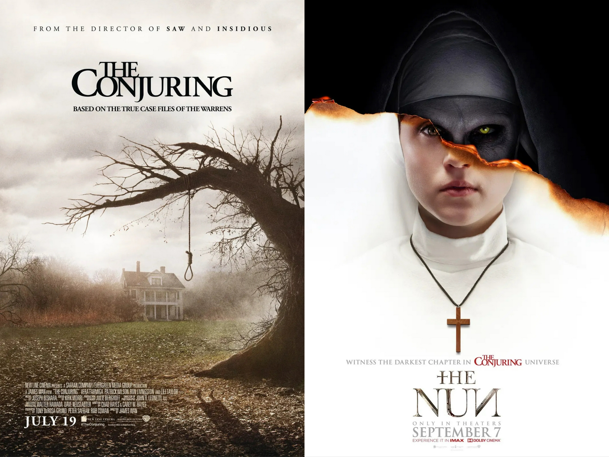 安娜贝尔这个鬼娃娃来自于温子仁导演的《招魂》,鬼修女来自柯林