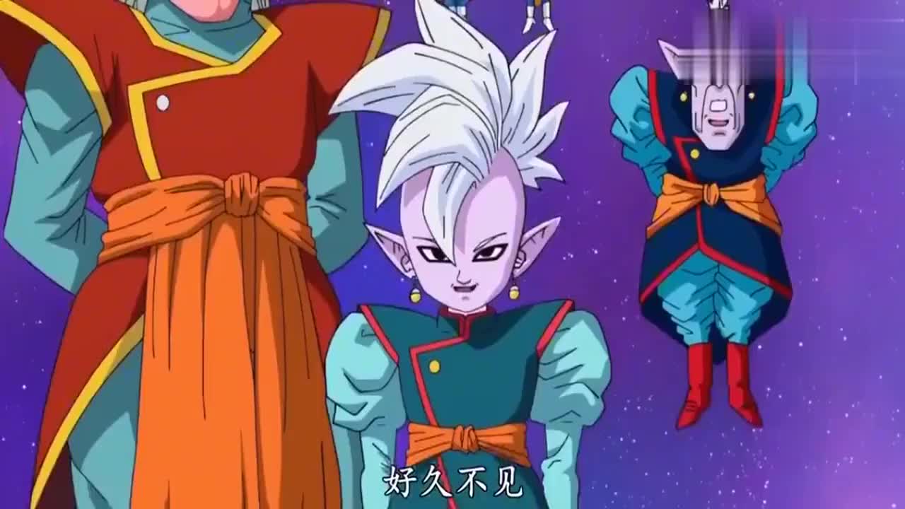 悟空看到界王神合体解除了,吓一跳了呀
