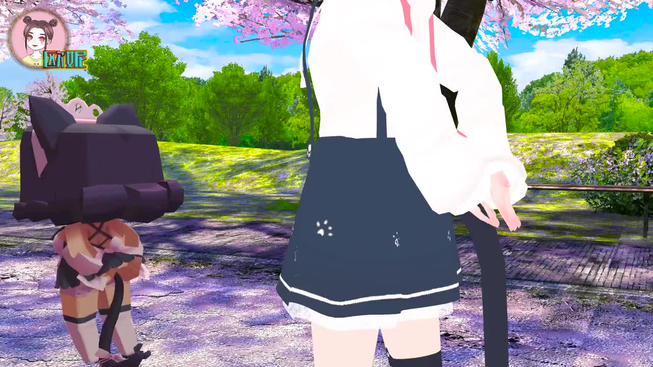 迷你世界琉璃酱的全新形象带着小琉璃跳彩虹节拍