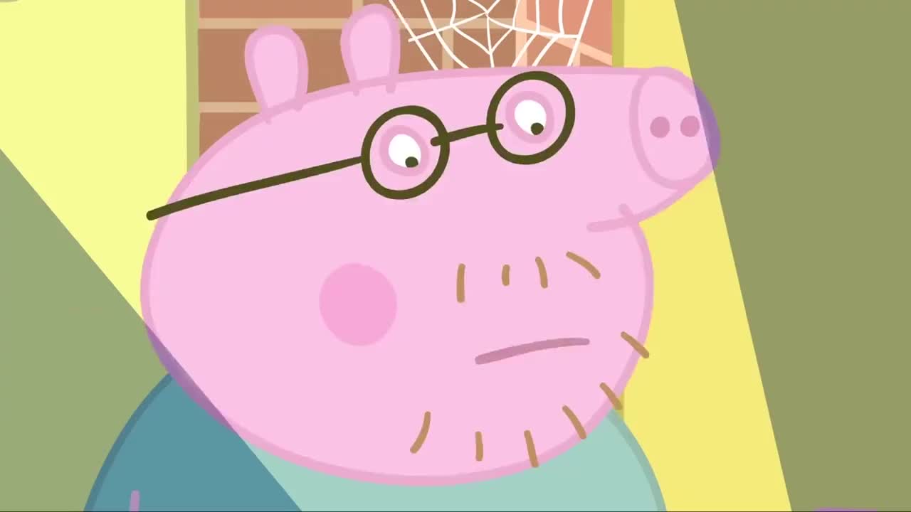 小猪佩奇猪爸爸真是个居家好男人每天的家务活都被他包了呢