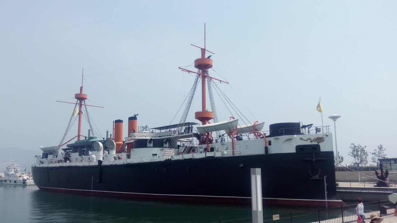 威海卫刘公岛军港,大清帝国北洋水师全军覆灭之地.