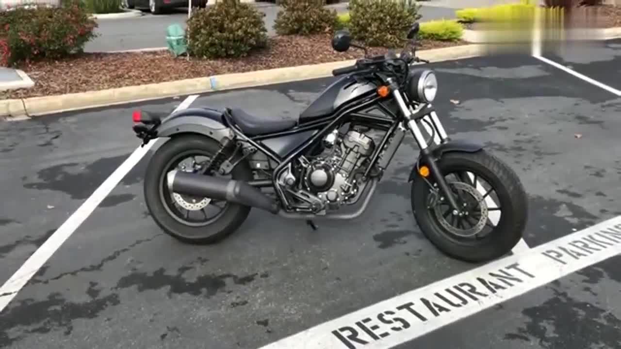 本田太子车rebel300实车展示双脚着地才踏实