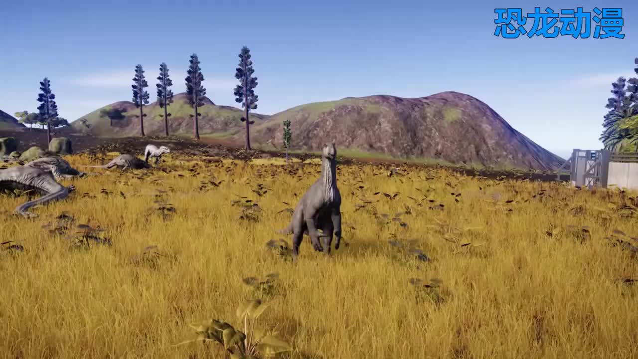 爪龙击杀禽龙霸王龙收拾它恐龙动漫