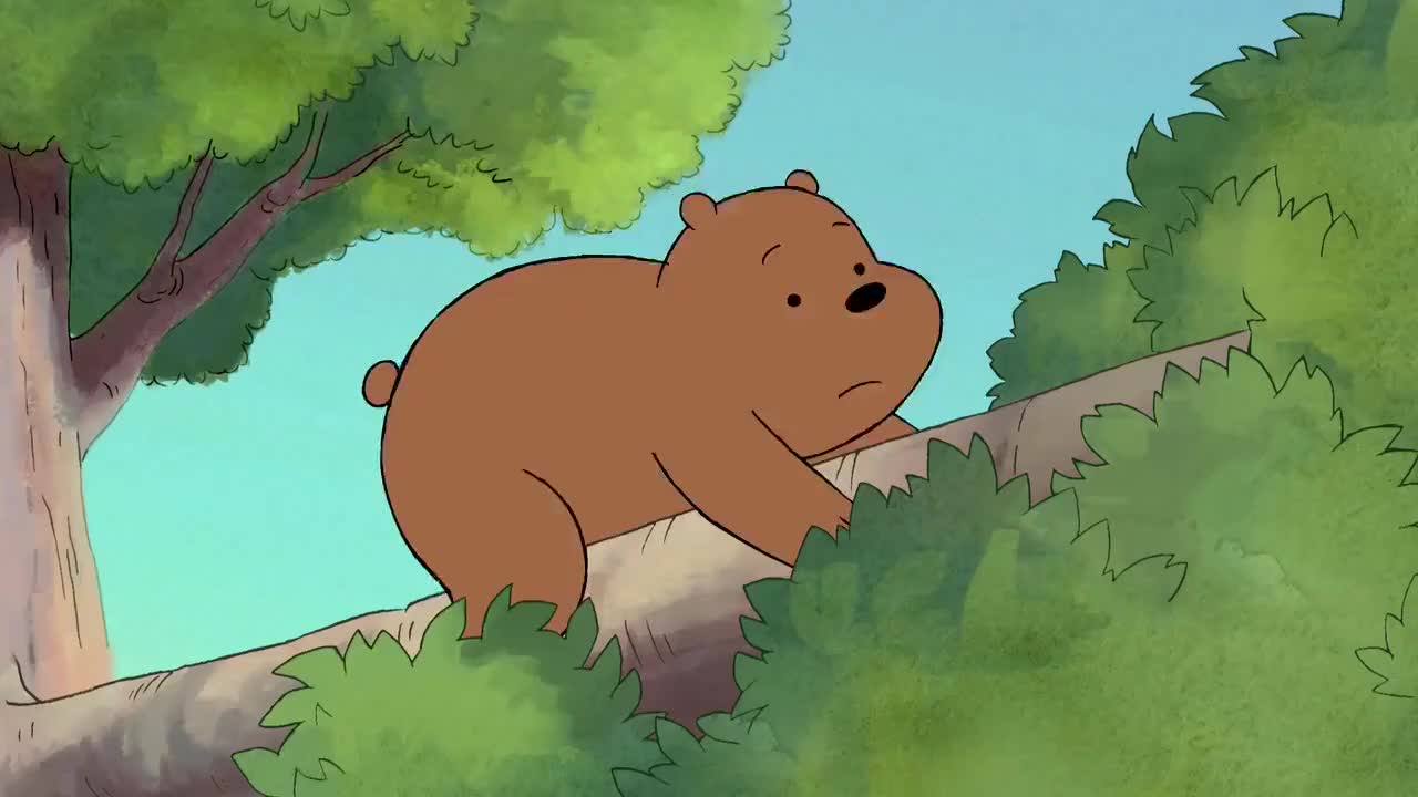 咱们裸熊棕熊为拿飞盘脚被卡住他太好面子不愿意求救