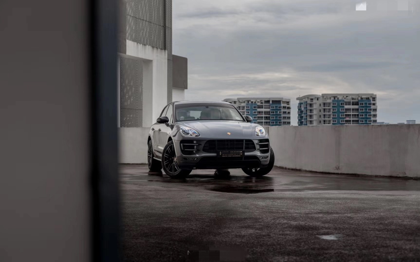 保时捷macan turbo汽车改色纳多灰 就是帅的不要不要的