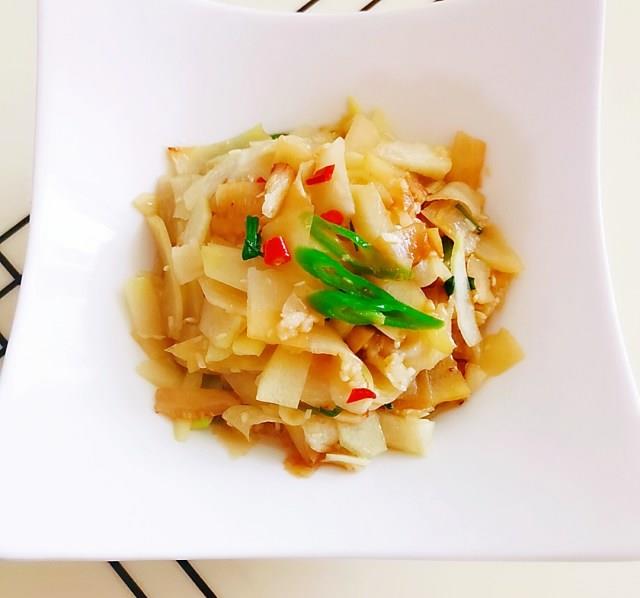 素炒白地瓜片,做法简单家常菜