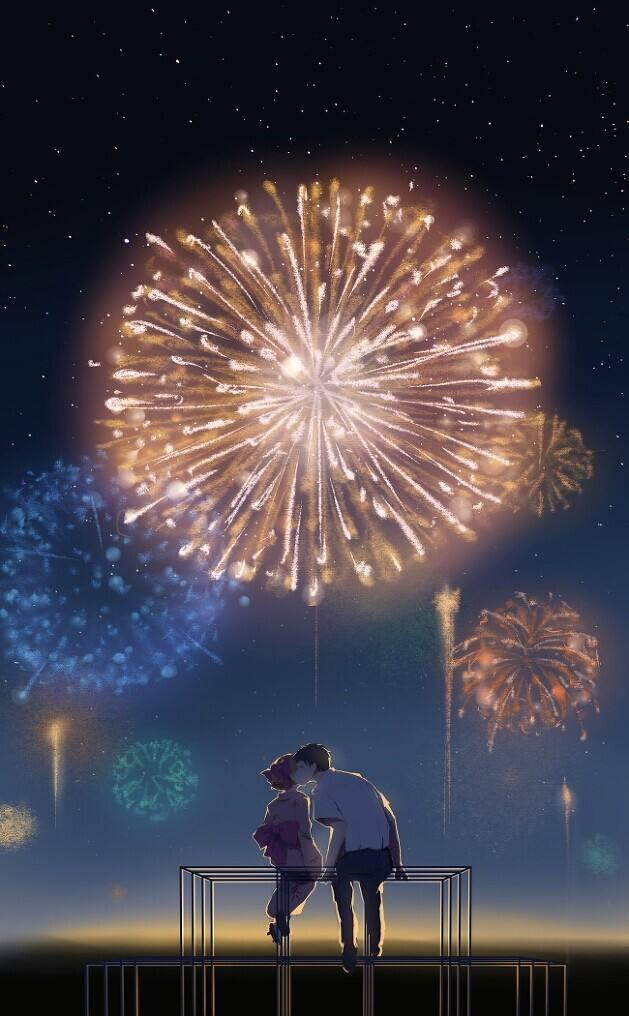 和你一起点燃爱的火花,感受爱情的甜蜜