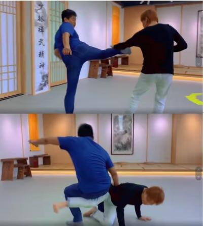 梁小龙74岁不服老染黄发还大秀功夫曾因爱国言论事业尽毁