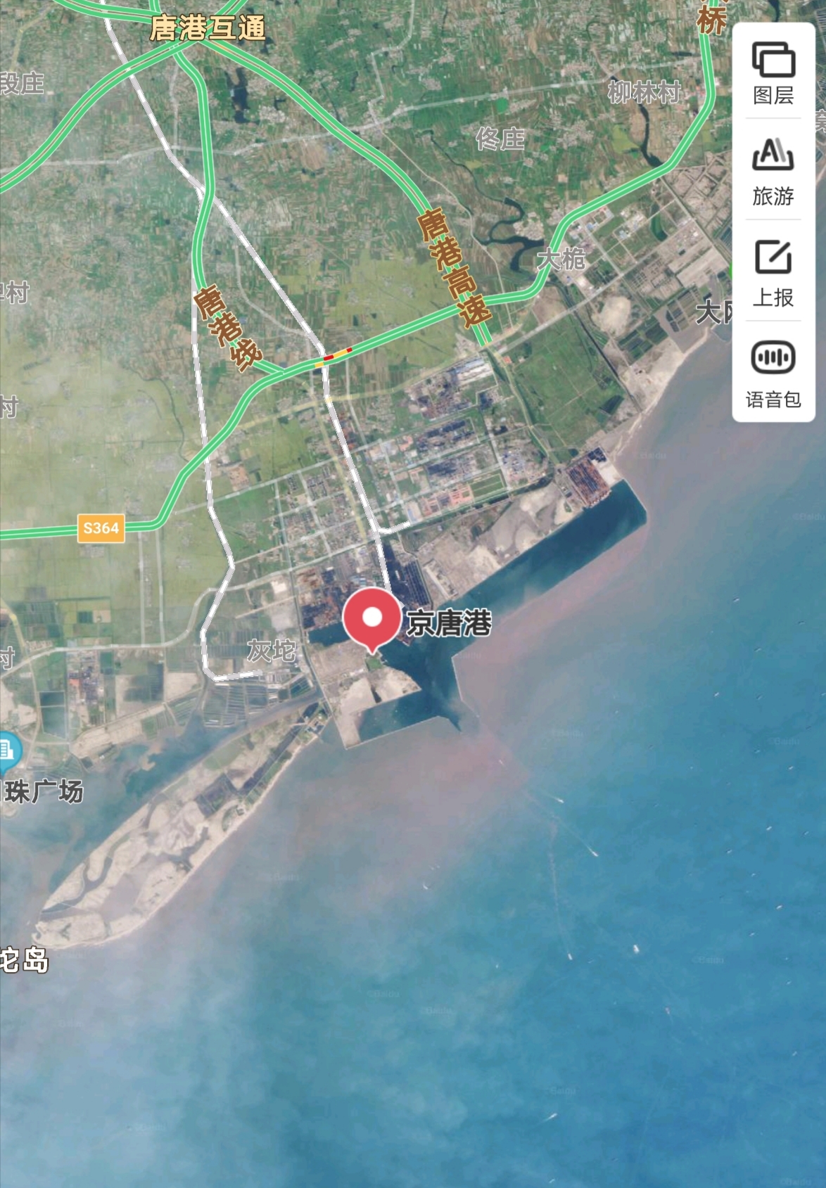 京唐港区地形