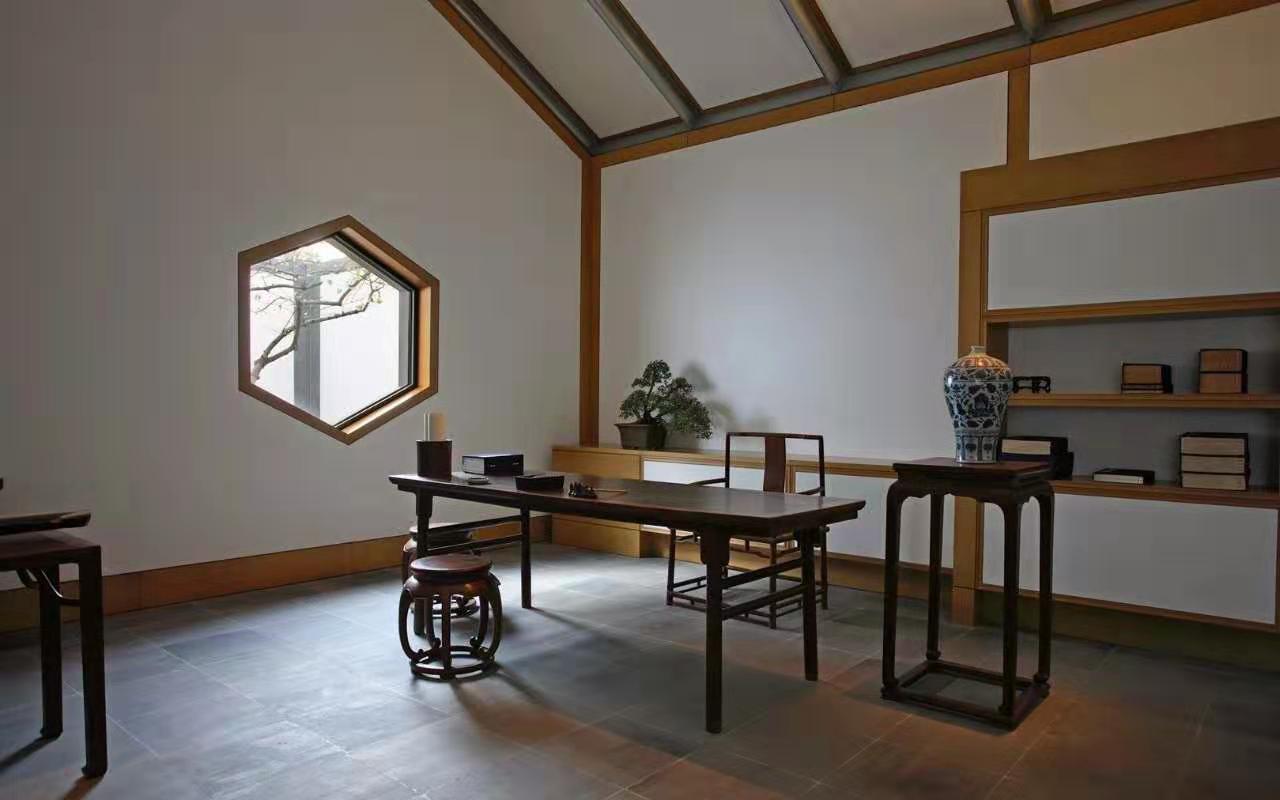 古典家具重器云集陈设现代书房空间