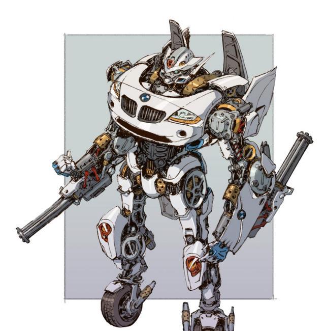 变形金刚原画欣赏动漫主题人物汽车人与霸天虎的别致外形再创作