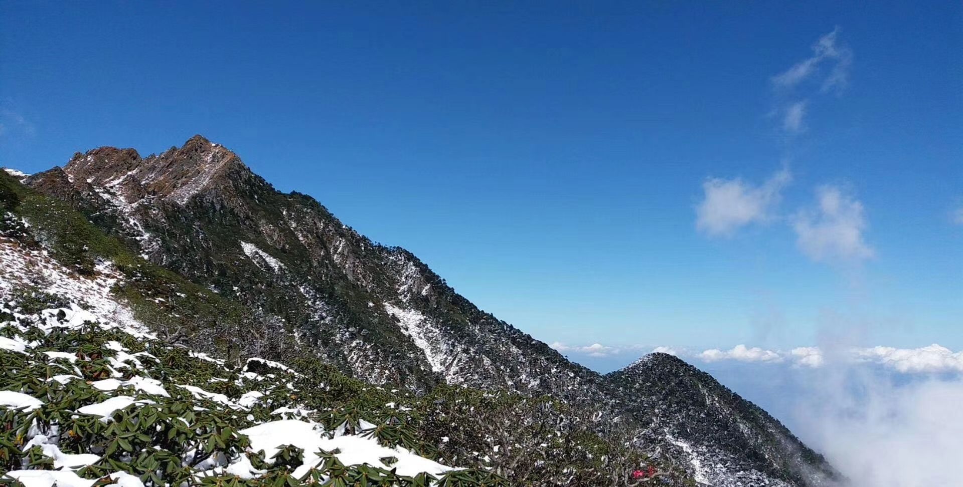 云南大理苍山雪景