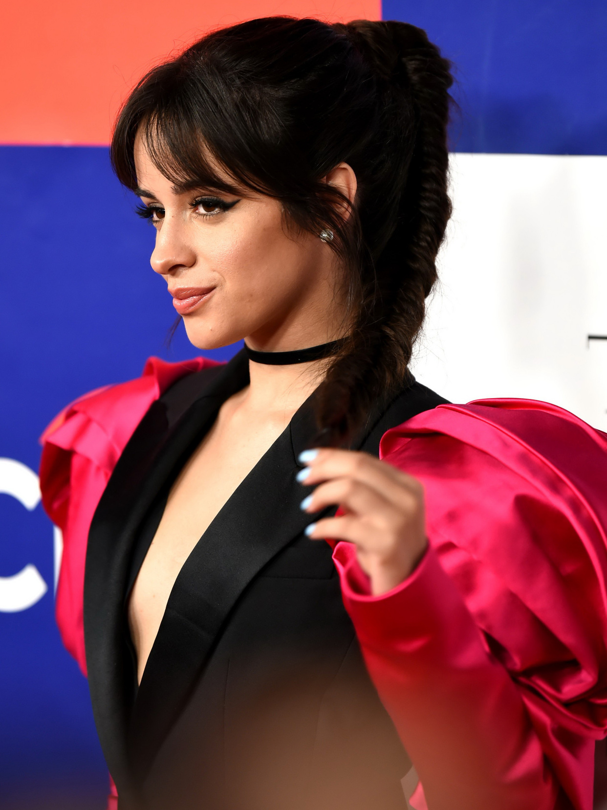 157cm卡妹穿深v西装连衣裙藏不住的凹凸感