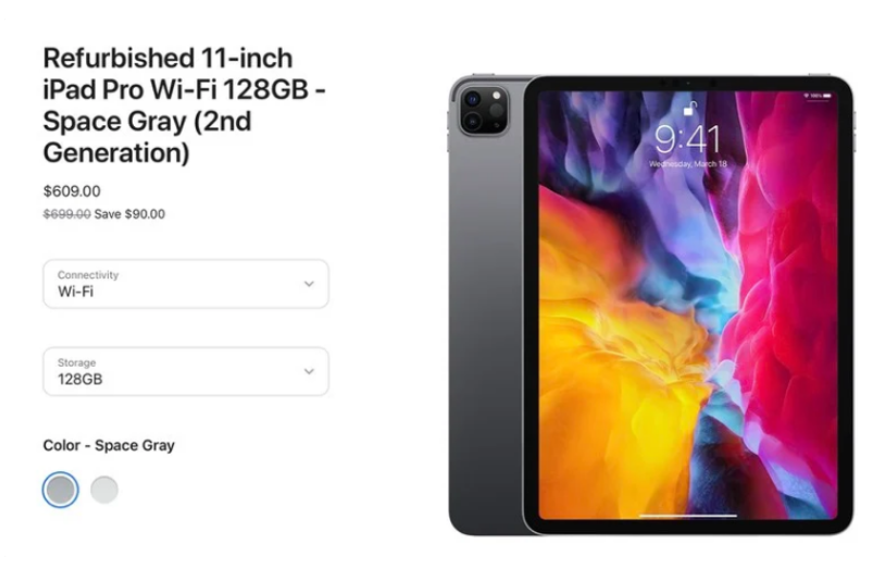 美国开售iPad Pro 2020 款翻新机：约3946 元起__财经头条