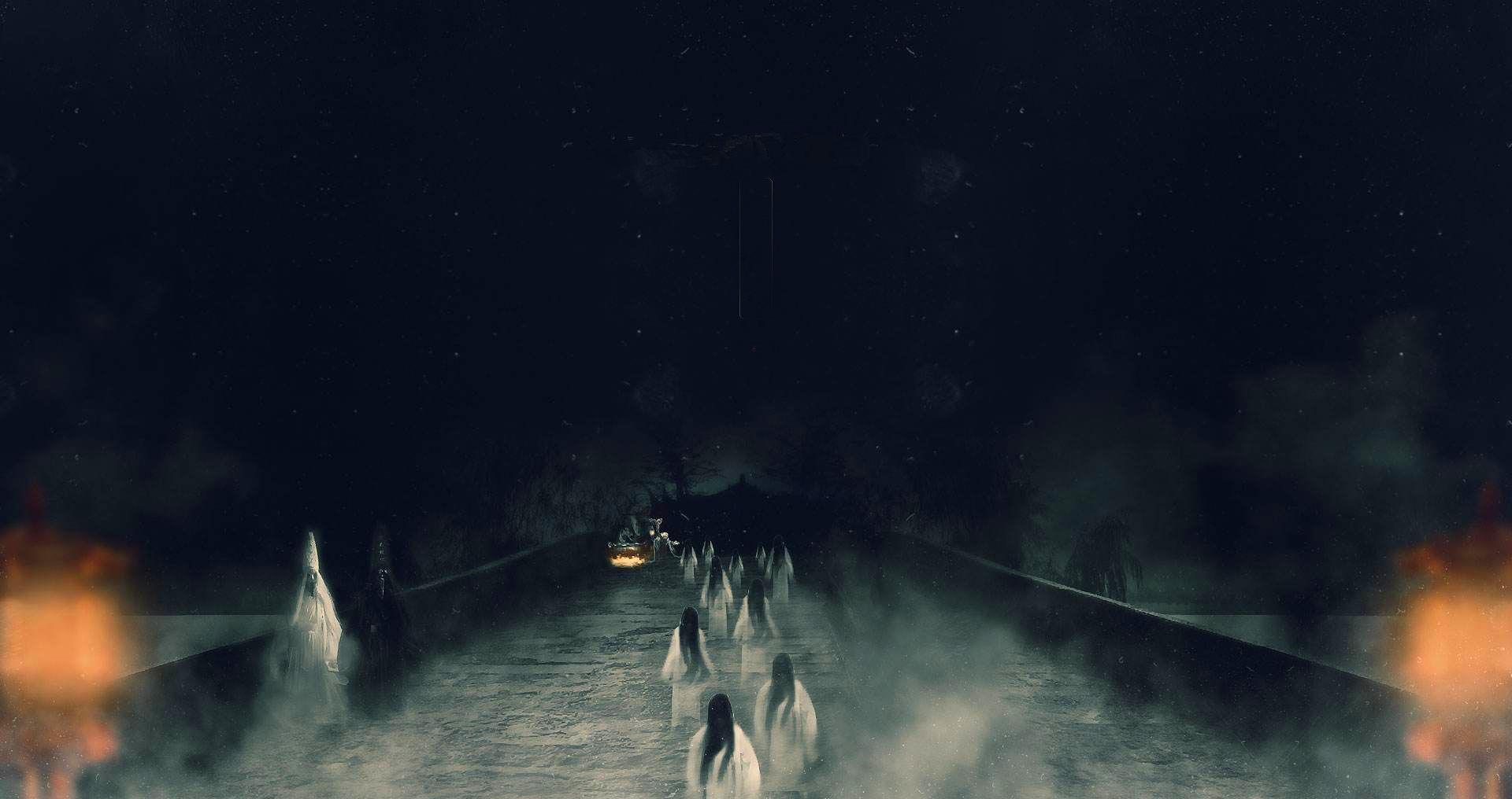 相传有一条路叫黄泉路,有一条河叫忘川河,河上有一座桥叫奈何桥,走过