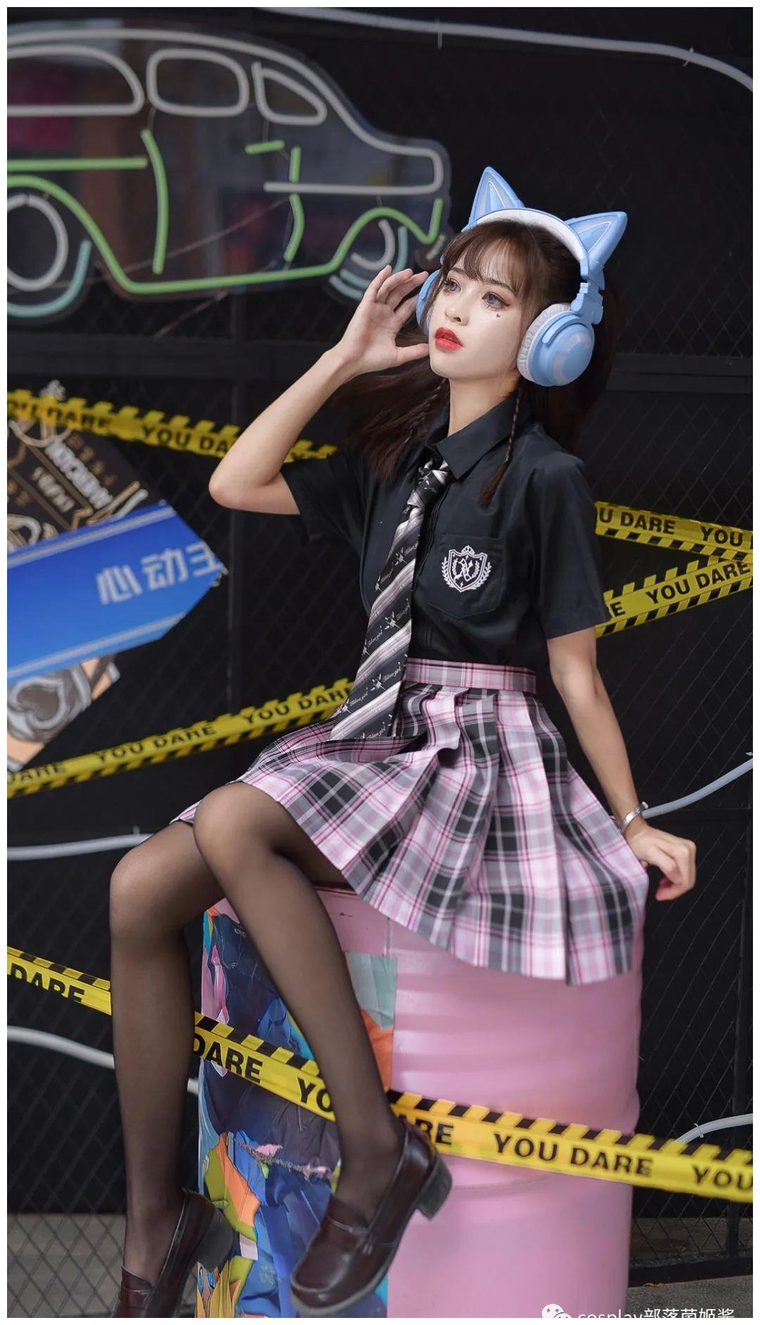 Jk少女 电竞学院风小可爱 学院风 出境 电竞 新浪新闻