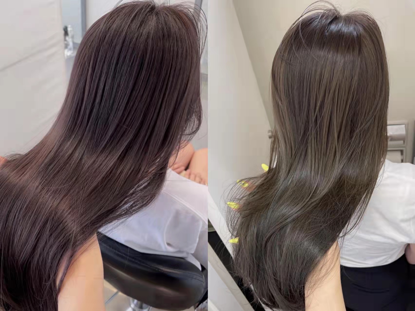 冷棕色的主色调还是棕色,只是融入了蓝色,紫色和绿色的色素,让整体的