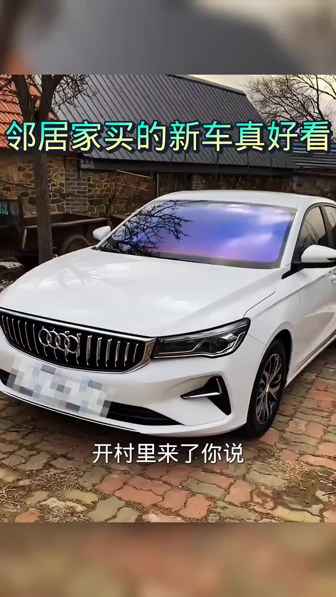 邻居家买的新车真好看，但是我越看这奥迪怎么越像吉利呢？