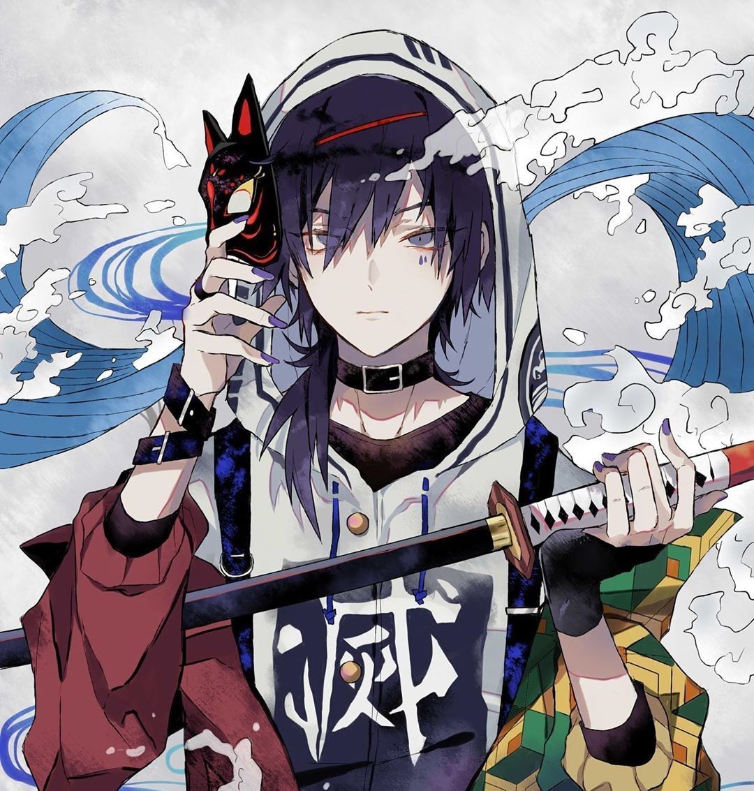 鬼灭之刃 水柱穿越玩起角色装扮邪魅而魅惑 让人想要为他生猴子 高清图集 新浪网