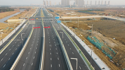 只要8分钟今天漕湖大道主线正式通车