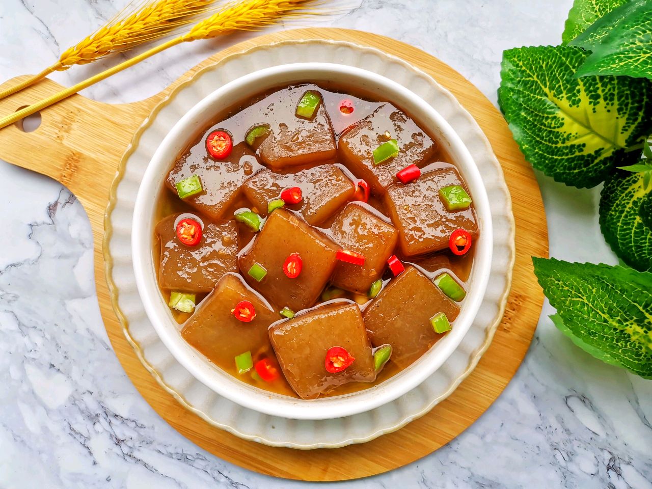 营养的红烧魔芋豆腐,减肥的好选择,多吃也不怕胖