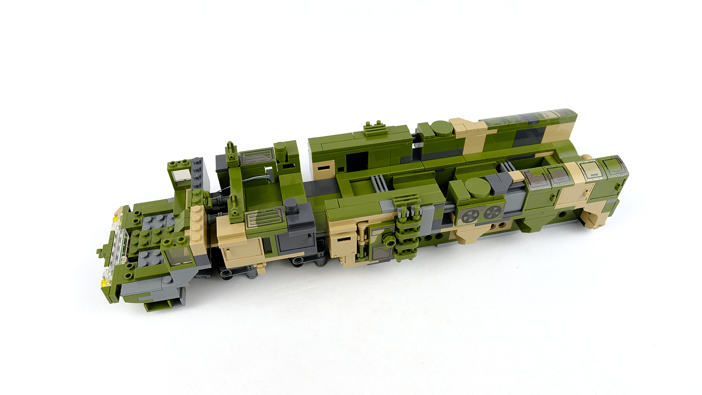 积木做成的东风快递车:森宝积木df-21d弹道导弹图文评测