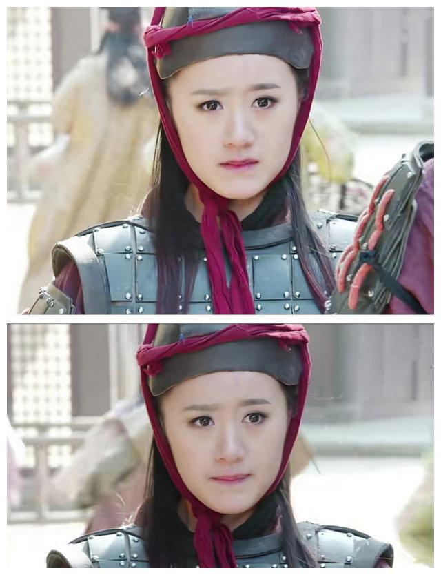 袁冰妍在这部剧中大多都是大紫大绿的搭配,头饰相比现在的古装来说也