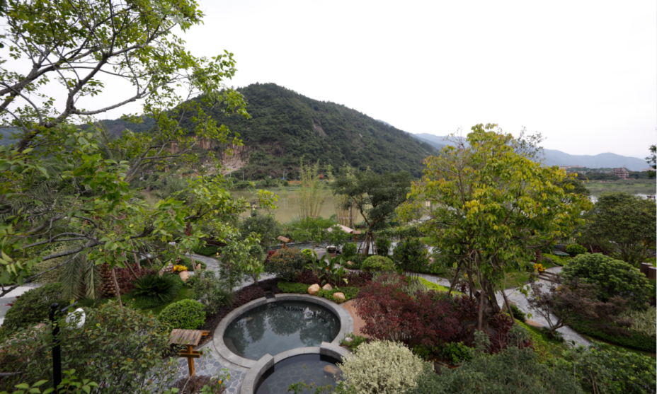 梧桐君澜温泉度假酒店实景为了你真心的笑靥,扫除内外的疲惫,在明月松