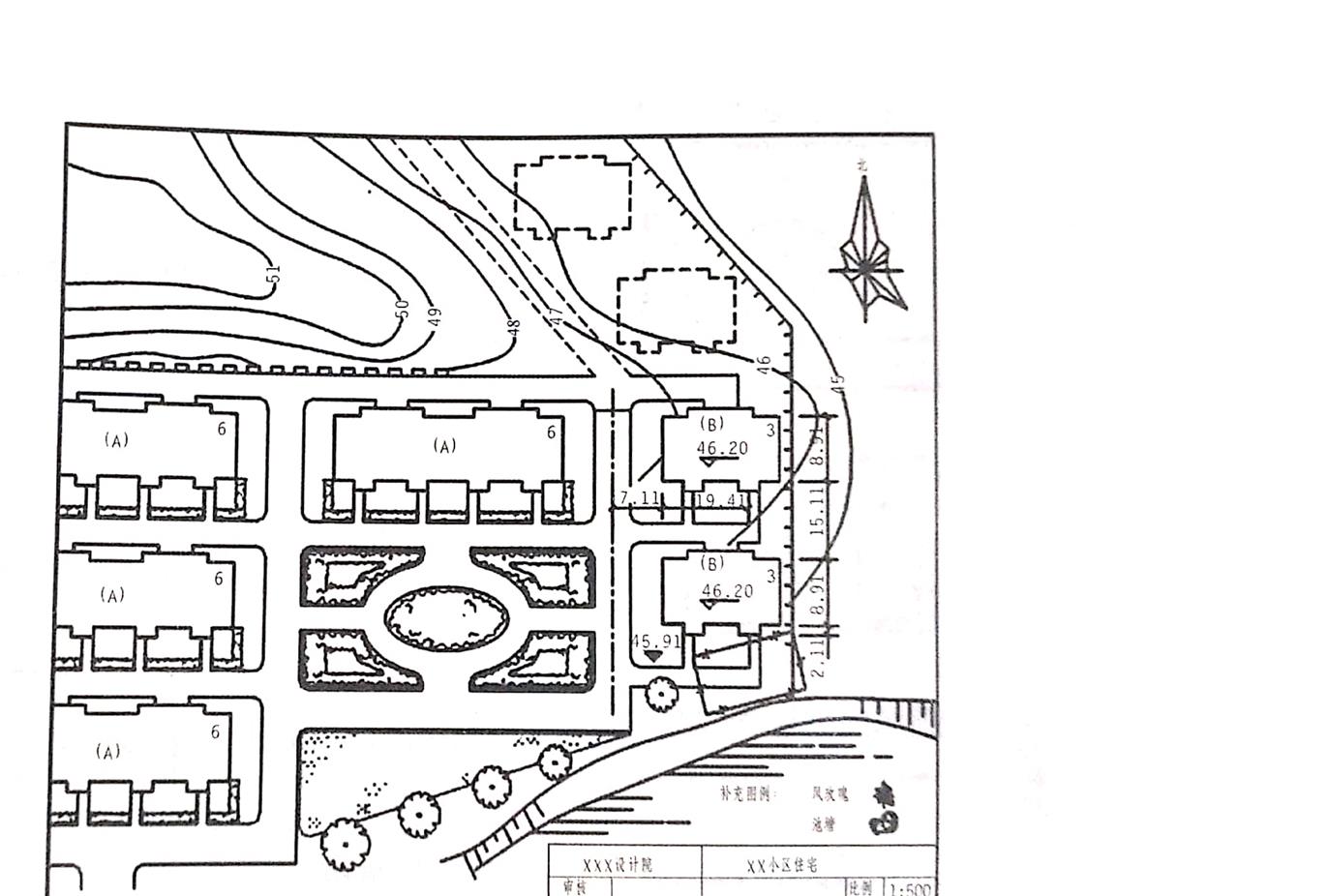 建筑总平面图建筑平面图