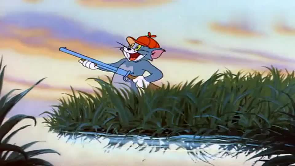 猫和老鼠:神枪手汤姆猫,几枪打下一只大雁,大雁心都碎了!