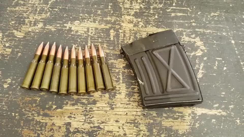 psl狙击步枪,弹匣装弹十发,靶场射击评测