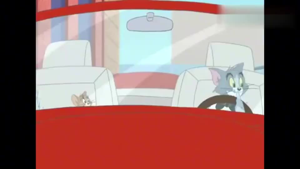 猫和老鼠汤姆和杰瑞被当成车童了帮客人开车他们可以玩了