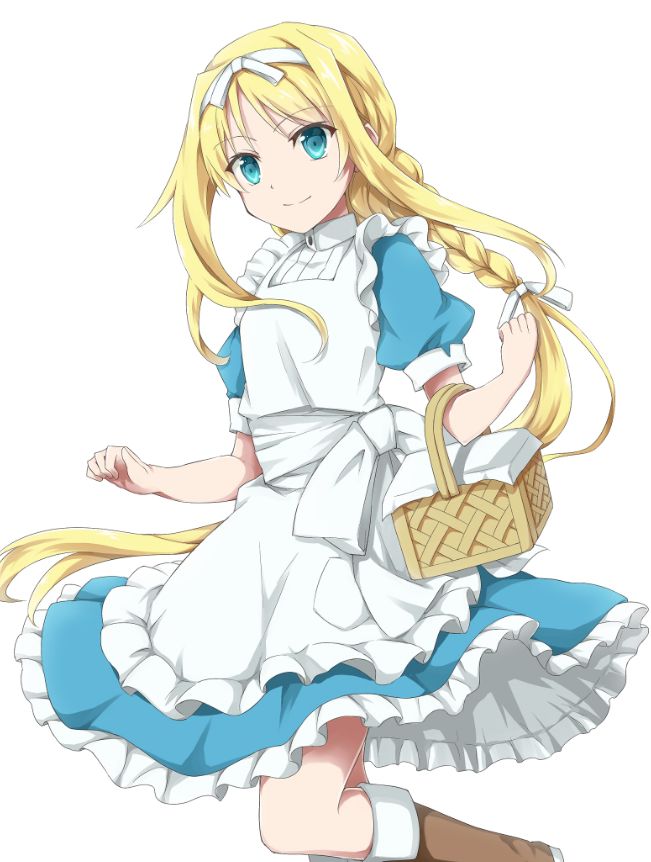 刀剑神域中的爱丽丝是一位骑士 你还认识下图哪部动漫的爱丽丝