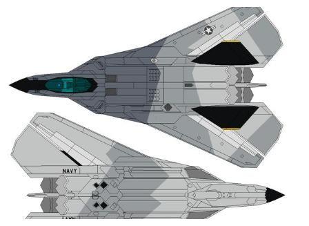 f-22也曾要上舰,还是可变后掠翼设计,美国f-22n舰载隐身战斗机