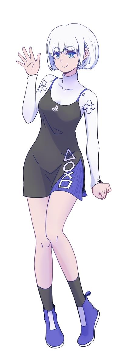 ps5手柄拟人化插画欣赏手柄女孩为何如此可爱