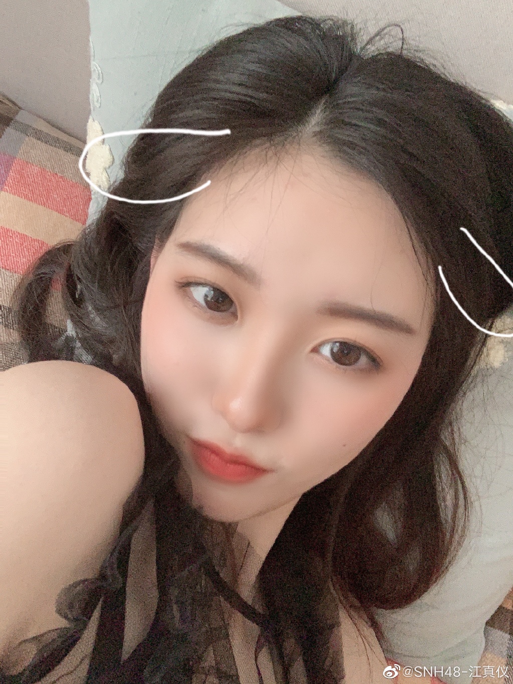 美少女歌手snh48江真仪迷人写真美照好看