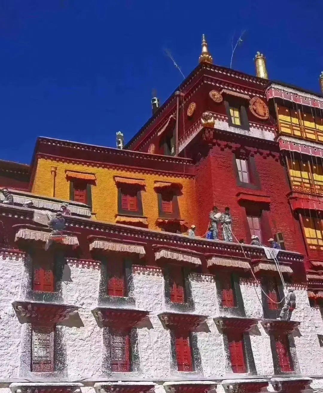 牛奶蜂蜜藏红花,布达拉宫喜嘻唰唰!布宫的外墙是这样甜蜜粉刷的