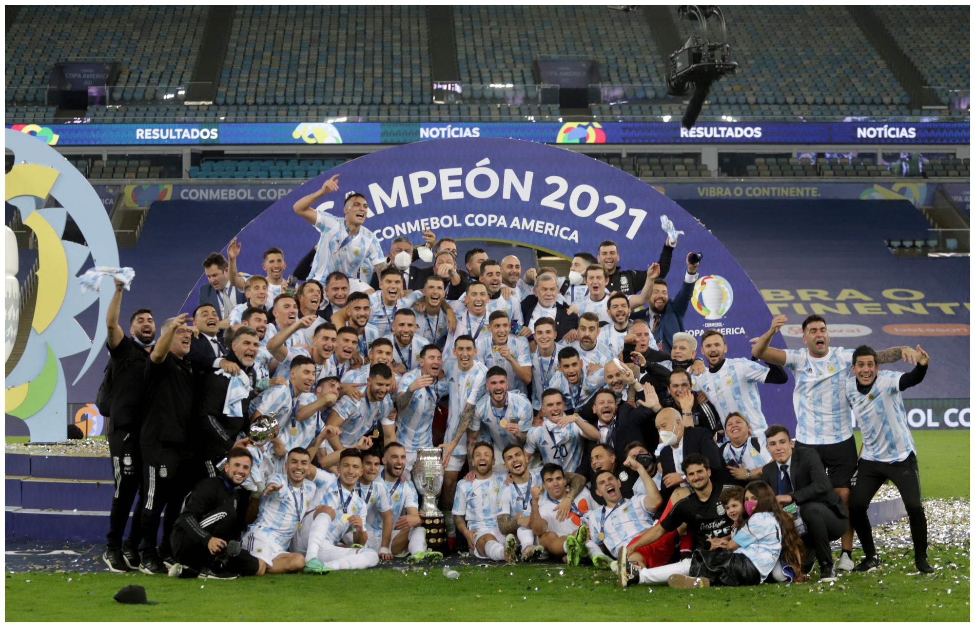 梅西率领阿根廷夺美洲杯冠军