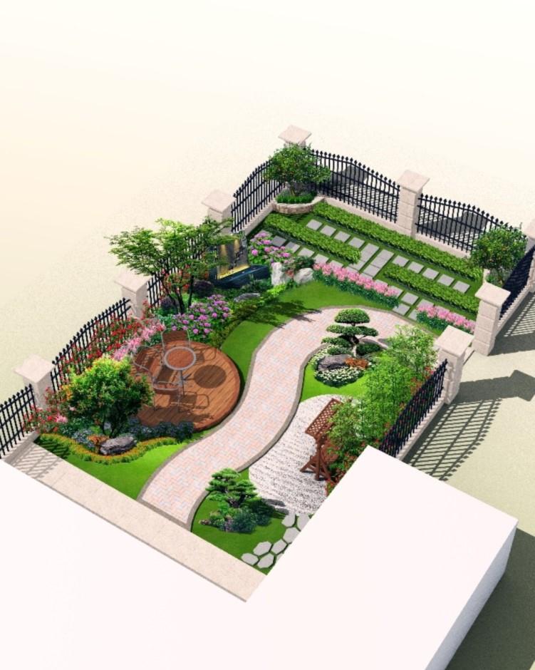 70㎡一楼小院改造:花了1000多块的设计图,一起分享给你|小院|院子|脏