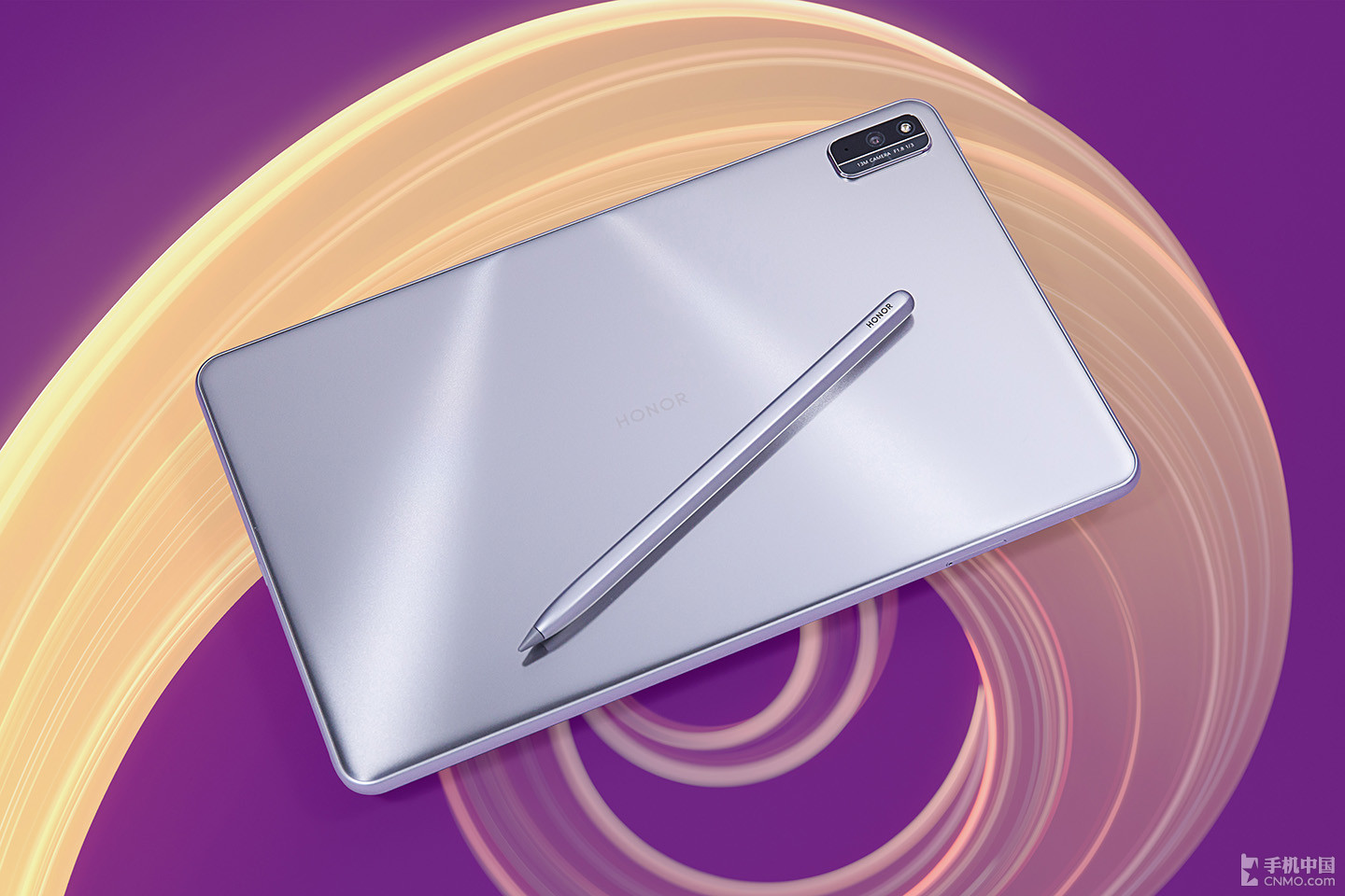 荣耀平板v6图赏:丁达尔纹理加持 一个不一样的钛空银